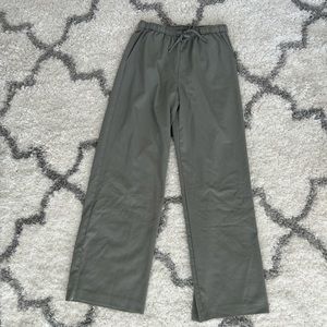 Green Flowy Lounge Pants